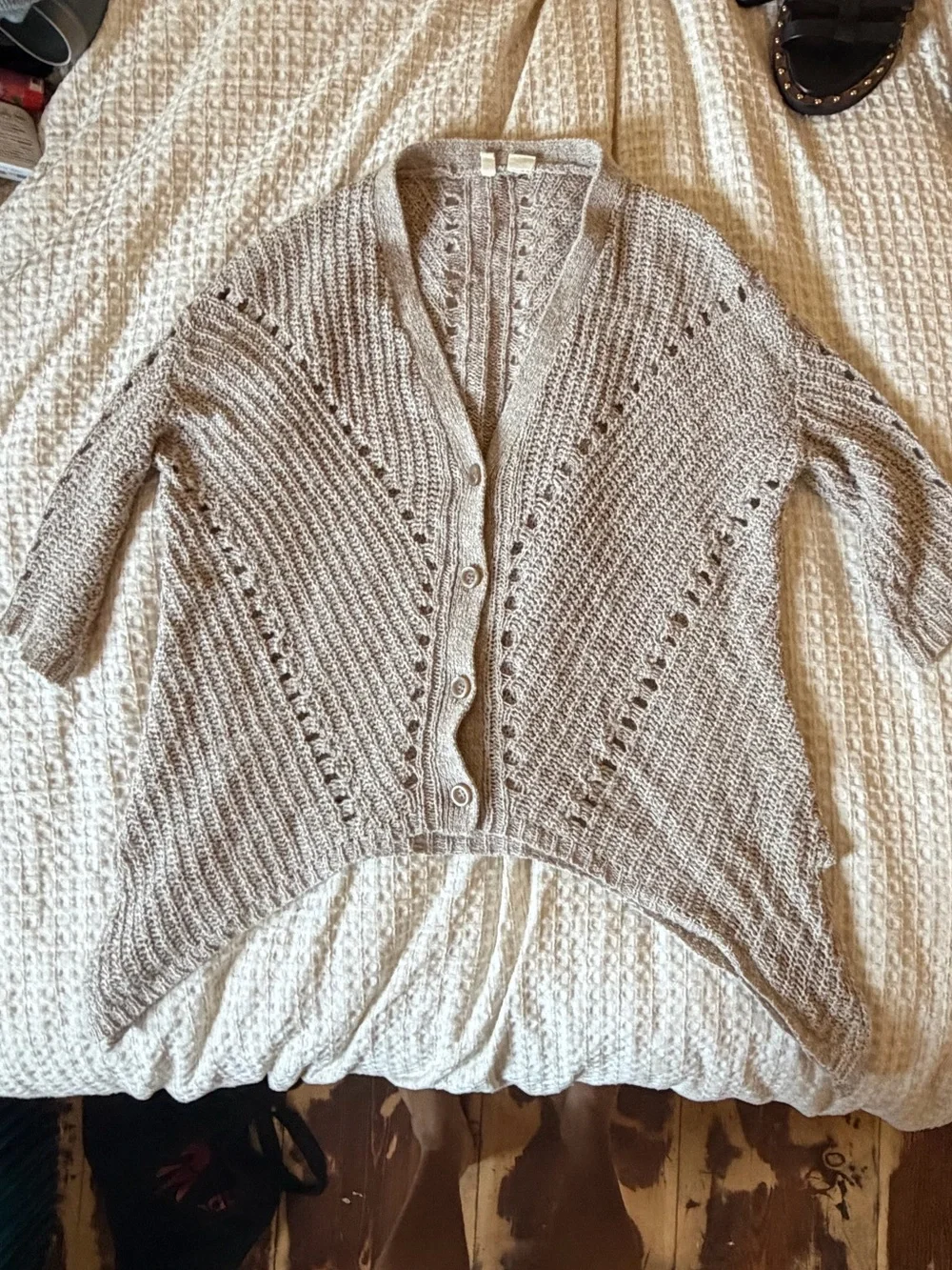 Moth Anthropologie Beige Cardigan